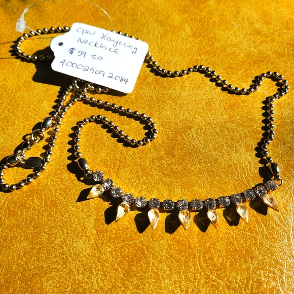 Club Monaco Jewelry - Stunning Gold Club Monaco Opal Layering Necklace - Elegant Long Statement